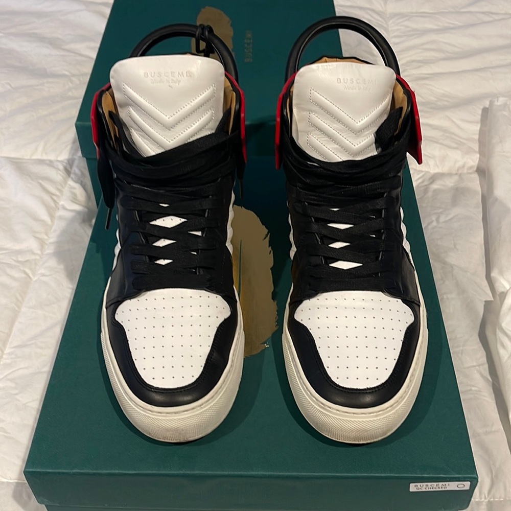Mens Buscemi leather sneakers size US 12